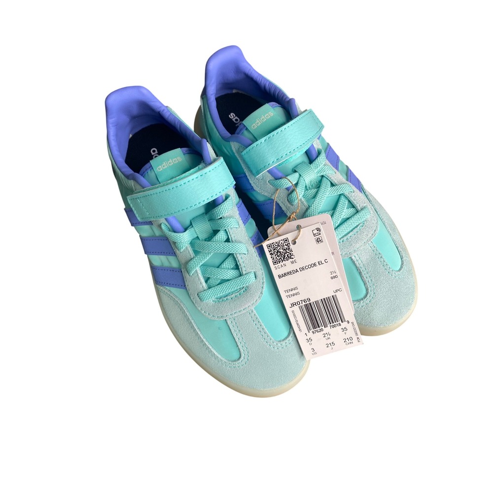 Adidas Barreda Decode EL‎ C Kids Sneakers Pulse Mint Lucid Blue JR0769 Size 3US
